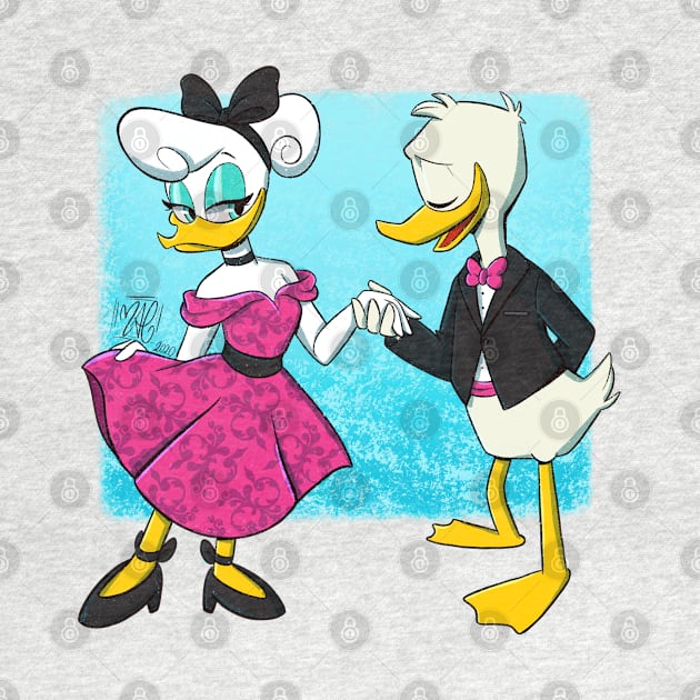 Fancy Donald and Daisy by Wandering Nicky